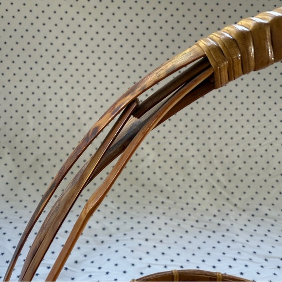 Vintage Republic of China Rattan / Bamboo / Reed Fishing Basket Excellent Cond - Picture 7 of 17